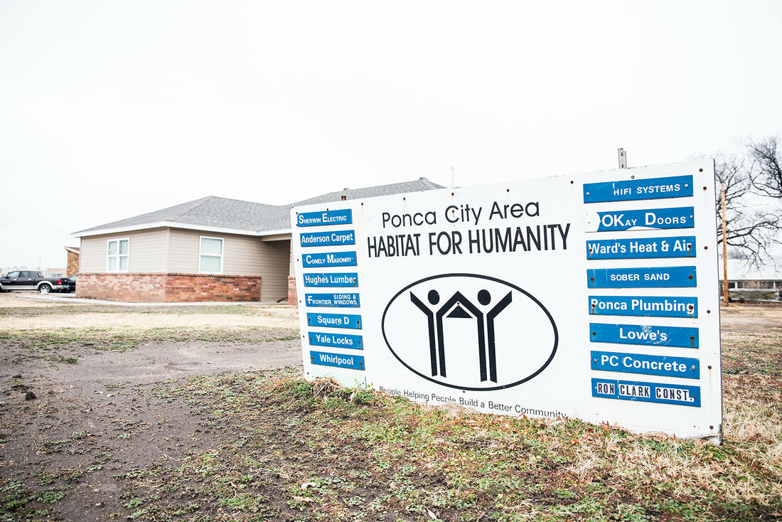 Ponca City Area Habitat for Humanity Home Donation Sponsors